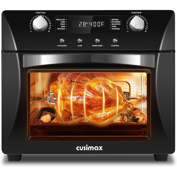 Cusimax Air Fryer Oven Countertop, 10-in-1 Convection Oven Black CMAF-E23A - main